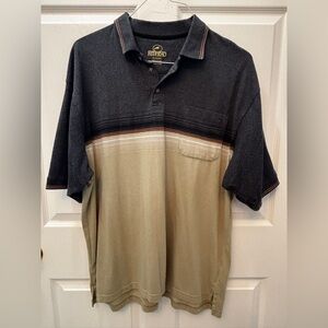 RedHead Men's Polo Shirt in Black and Tan